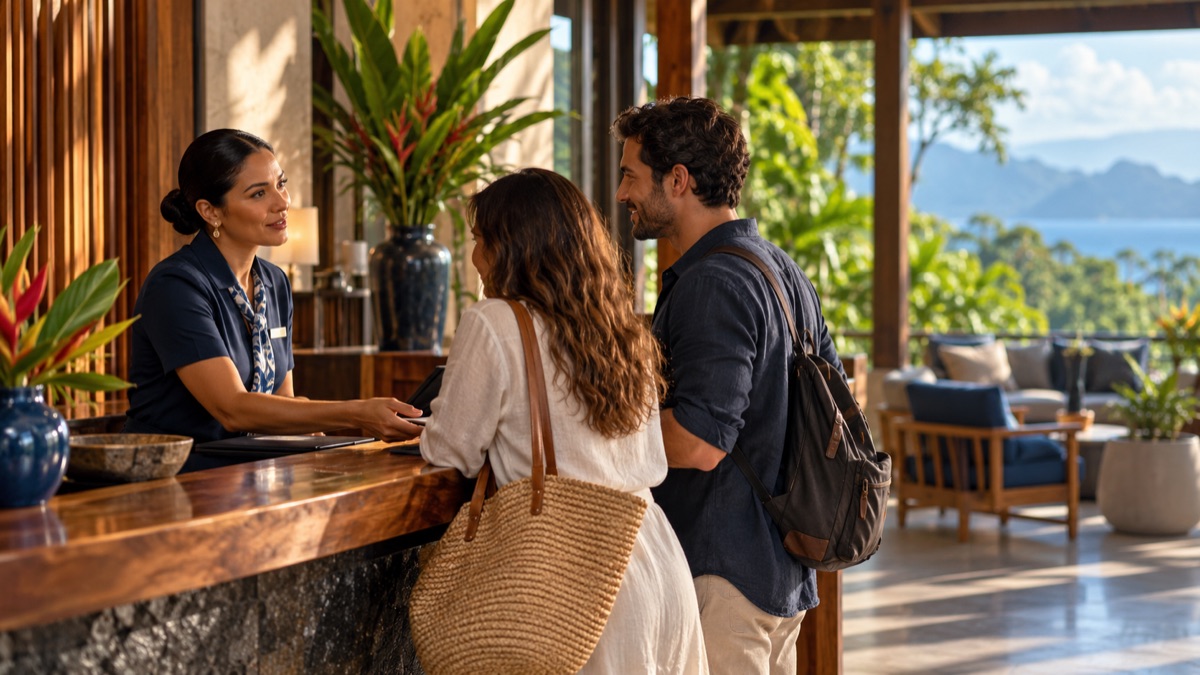 Imagen editorial ilustrativa de hoteles.